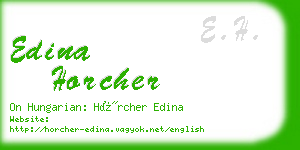 edina horcher business card